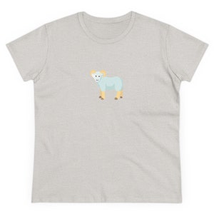UNC Chapel Hill Rameses Mascot Cartoon | Chapel Thrill | North Carolina | Graduation Gift | Carolina Blue | Women's Midweight Cotton Tee image 5