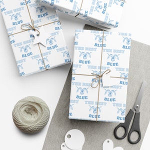 Gift Wrap Papers | UNC Chapel Hill v. Duke | The Best Blue | Alma Mater | Chapel Thrill | North Carolina | Graduation Gift | Carolina Blue