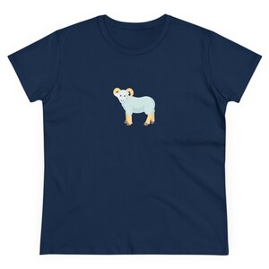 UNC Chapel Hill Rameses Mascot Cartoon | Chapel Thrill | North Carolina | Graduation Gift | Carolina Blue | Women's Midweight Cotton Tee image 8