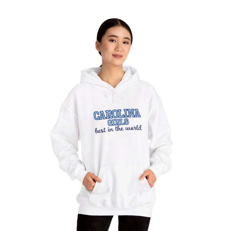 UNC Chapel Hill - Carolina Girls, best in the world - Unisex Heavy Blend Hooded Sweatshirt image 3