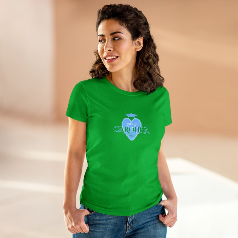 Women's Midweight Cotton Tee | UNC Chapel Hill Mothers Day | Alma Mater | Chapel Thrill | North Carolina | Graduation Gift | Carolina Blue image 7