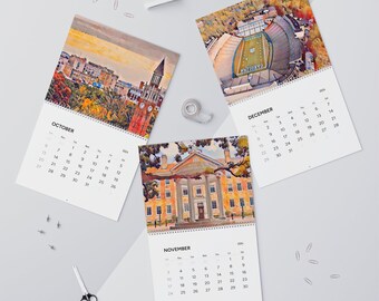 UNC Chapel Hill | Bell Tower Watercolor Landscape | Great Day to be a Tar Heel | Wall Calendars (2024)