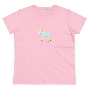 UNC Chapel Hill Rameses Mascot Cartoon | Chapel Thrill | North Carolina | Graduation Gift | Carolina Blue | Women's Midweight Cotton Tee image 4