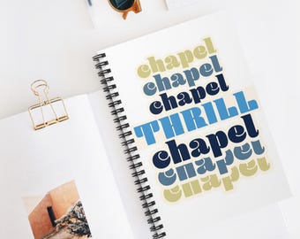 UNC Chapel "Thrill" Tar Heels - Quaderno a spirale - Righe