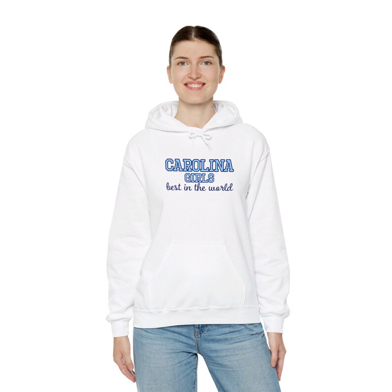 UNC Chapel Hill - Carolina Girls, best in the world - Unisex Heavy Blend Hooded Sweatshirt image 5