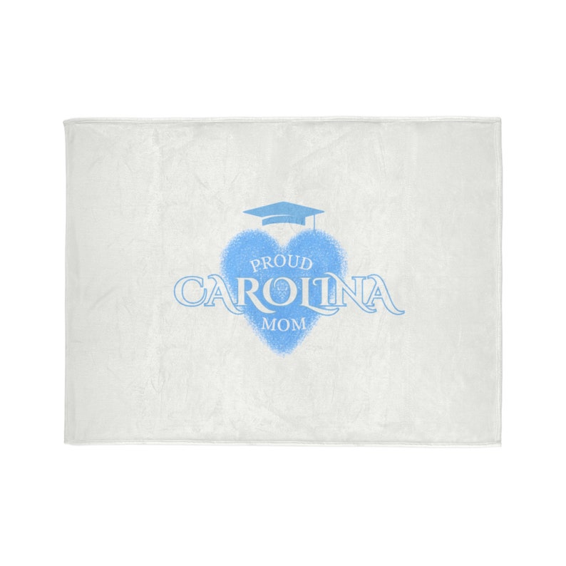 Manta de poliéster suave / Día de la Madre UNC Chapel Hill / Alma Mater / Chapel Thrill / Carolina del Norte / Regalo de graduación / Azul Carolina imagen 10
