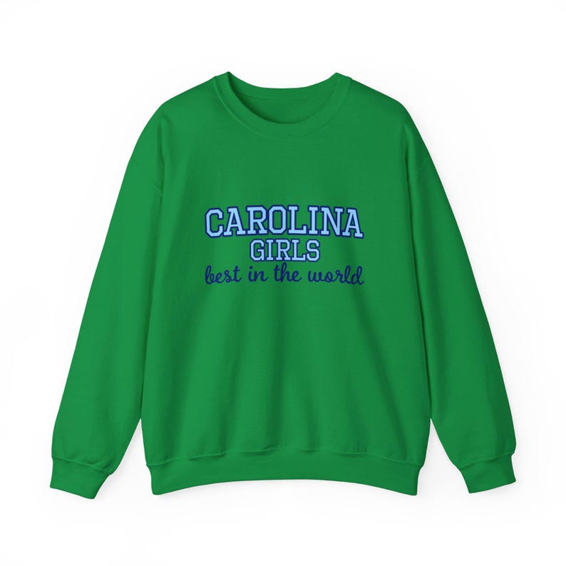UNC Chapel Hill - Carolina Girls, best in the world - uniseks sweater met ronde hals en zware mix afbeelding 4