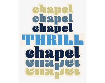 "UNC Kapelle ""Thrill" Tar Heels - Premium Matte Vertikale Poster."