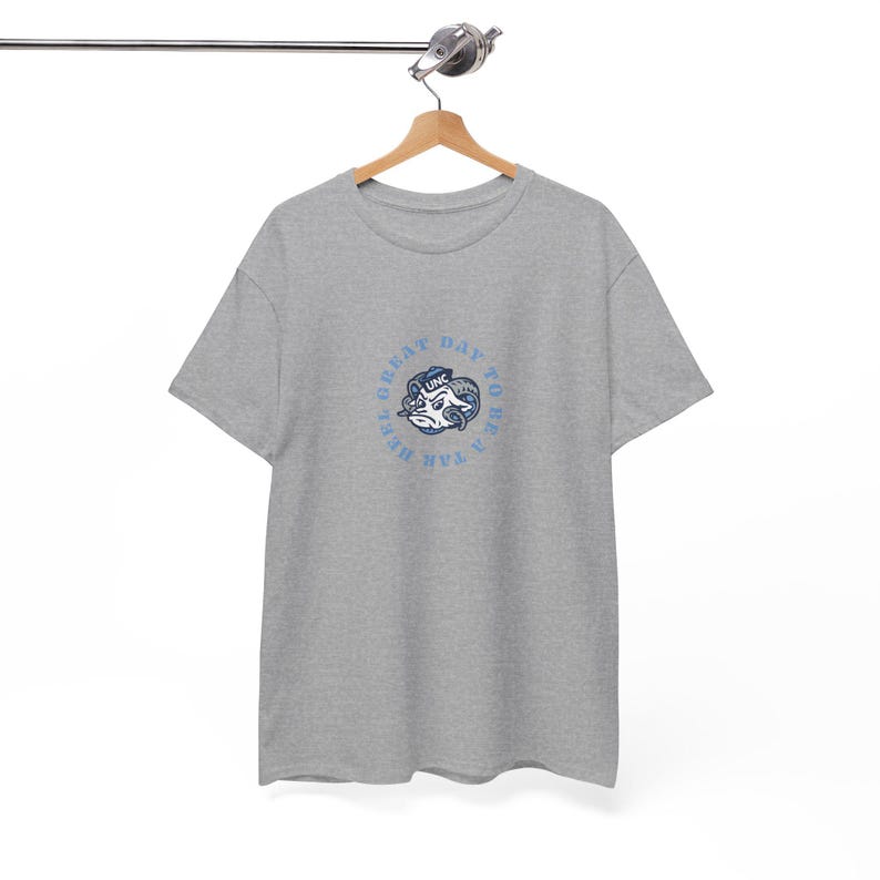 Unisex Heavy Cotton Tee UNC Chapel Hill | Great Day to be a Tar Heel | Carolina Fever | North Carolina | Graduation Gift | Carolina Blue image 9
