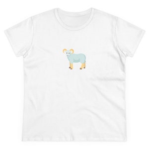 UNC Chapel Hill Rameses Mascot Cartoon | Chapel Thrill | North Carolina | Graduation Gift | Carolina Blue | Women's Midweight Cotton Tee image 1