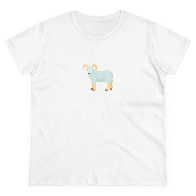 UNC Chapel Hill Rameses Mascot Cartoon | Chapel Thrill | North Carolina | Graduation Gift | Carolina Blue | Women's Midweight Cotton Tee image 1