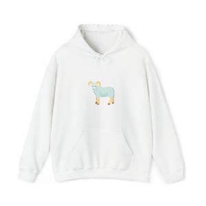 UNC Chapel Hill Rameses Mascot Cartoon | North Carolina | Graduation Gift | Carolina Blue | Unisex Heavy Blend™ Hooded Sweatshirt