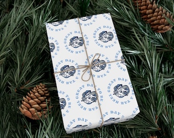 Gift Wrap | UNC Chapel Hill | Great Day to be a Tar Heel | Alma Mater | Chapel Thrill | North Carolina | Graduation Gift | Carolina Blue