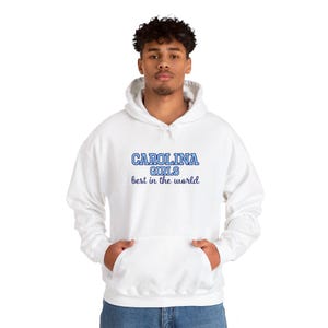 UNC Chapel Hill - Carolina Girls, best in the world - Unisex Heavy Blend Hooded Sweatshirt image 4