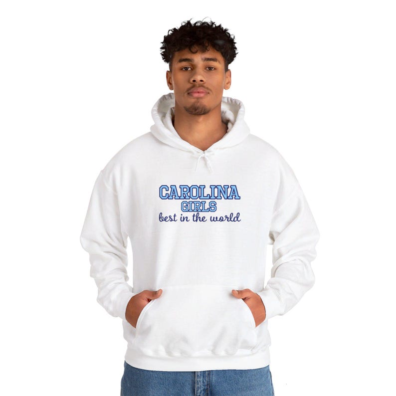 UNC Chapel Hill - Carolina Girls, best in the world - Unisex Heavy Blend Hooded Sweatshirt image 4