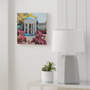 UNC Chapel Hill Tar Heels Old Well Wood Canvas