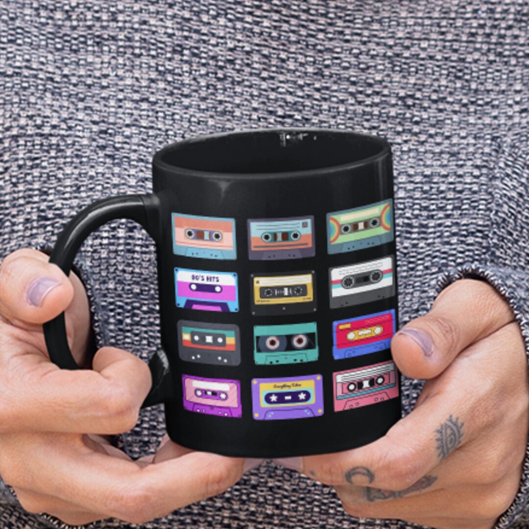 Cassette Tapes Mug, Music Gift, Music Lover Gift, Music Lover Gift for