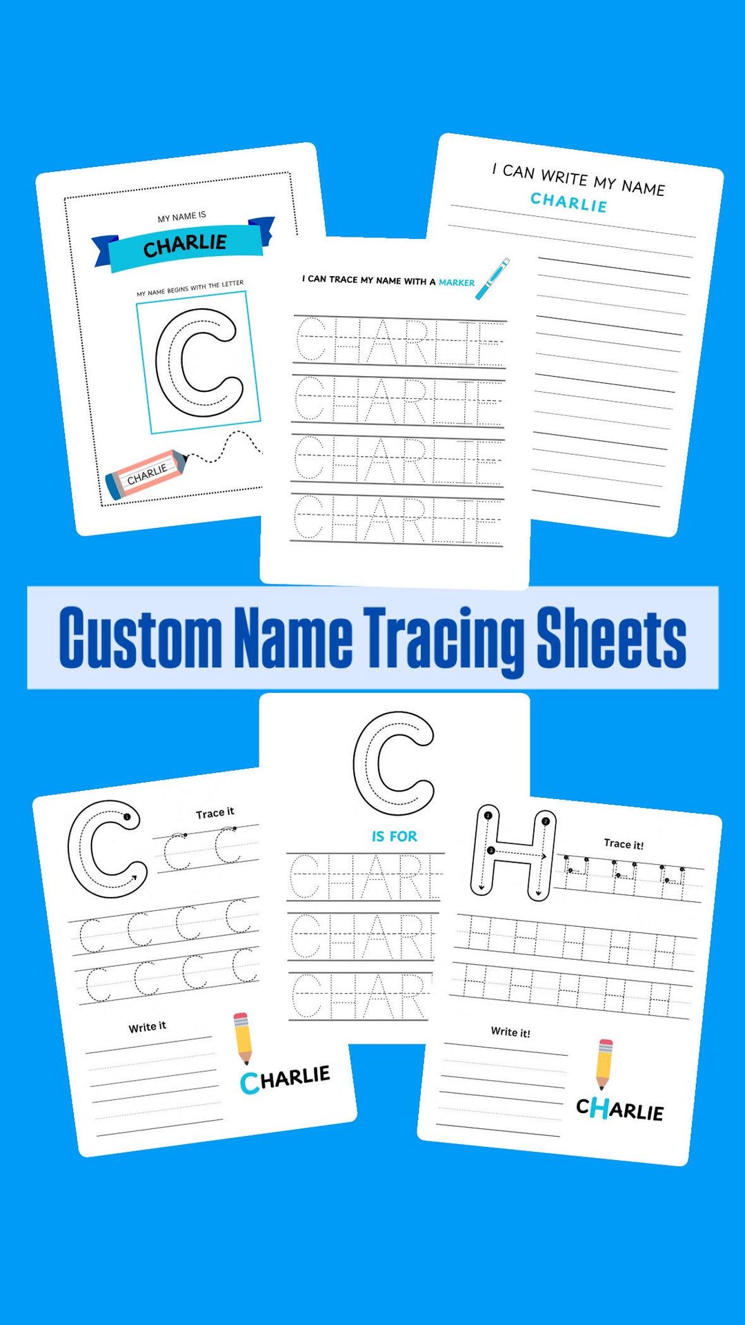 Custom Name Tracing Sheet | Handwriting Practice | Busy Book ...