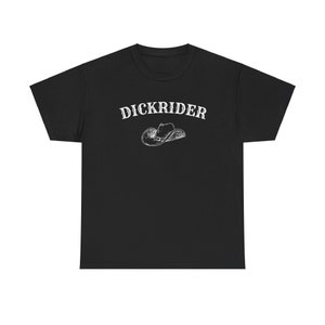Dickrider western-cowboyhoed T-shirt | Grappig op het wilde westen geïnspireerd T-shirt | Shirt met humor voor volwassenen voor feesten, raves, festivals en het nachtleven
