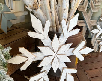 Extra Large wood snowflake - scrap wood creation