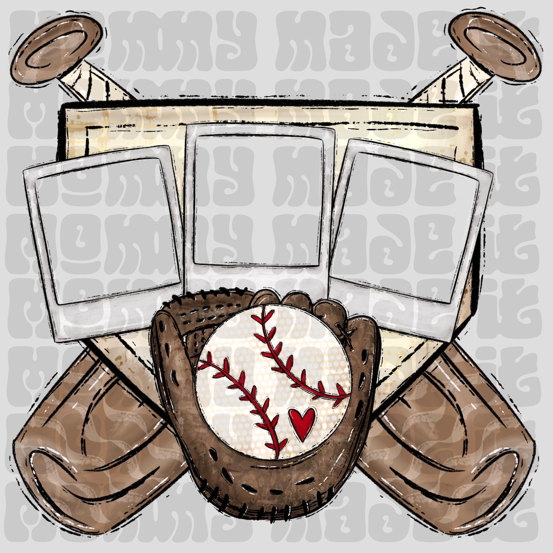 Transparent Baseball Frame Baseball Photo Frame PNG – Ballpark Spiritwear Design (digital Download ...