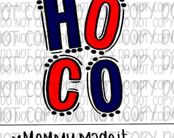 HOCO Doodle PNG: Homecoming Shirt Design (Digital Download)