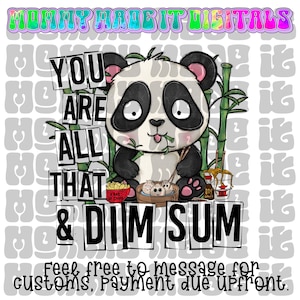 You&#39;re All That A Bag of Chips and Dim Sum png Digital Download Bamboo Dumplings Chinese Food, Funny DTF Digital food with face