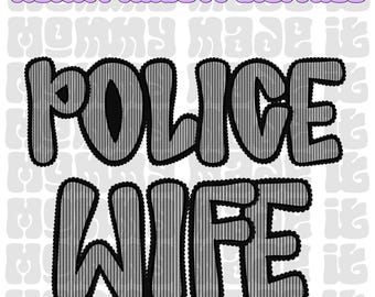 Police Wife Design: Back the Blue Sublimation PNG (Digital Download)
