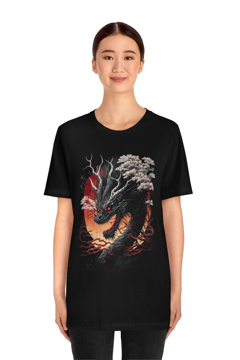 Dragon Yokai Black Unisex Shirt Japanese Demon Shirt - Etsy