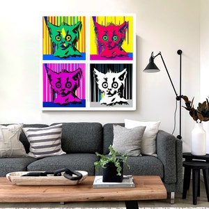 Surprised kittens pop art, Digital Art Download AIArt printable