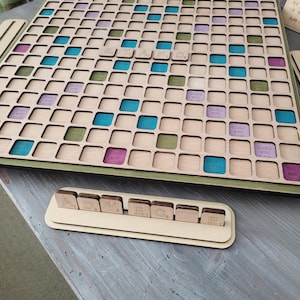 Jeu de Scrabble en Bois