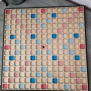 Jeu de planches de scrabble en bois
