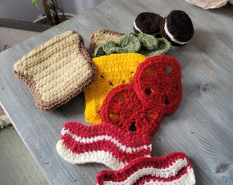 Crochet Play Food set