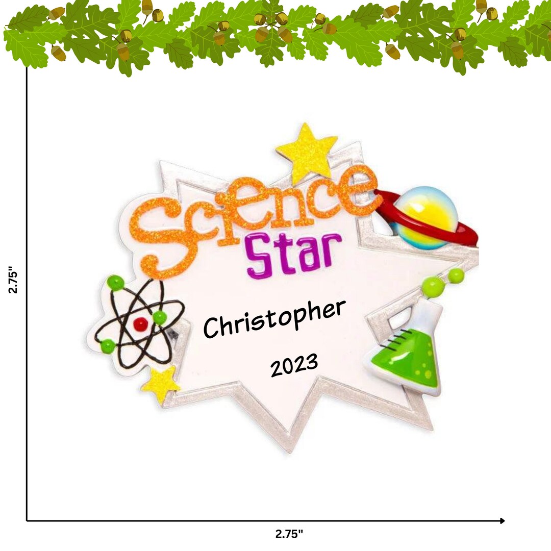 Star Science / Boy / Girl / Personalized Christmas Ornament / Etsy