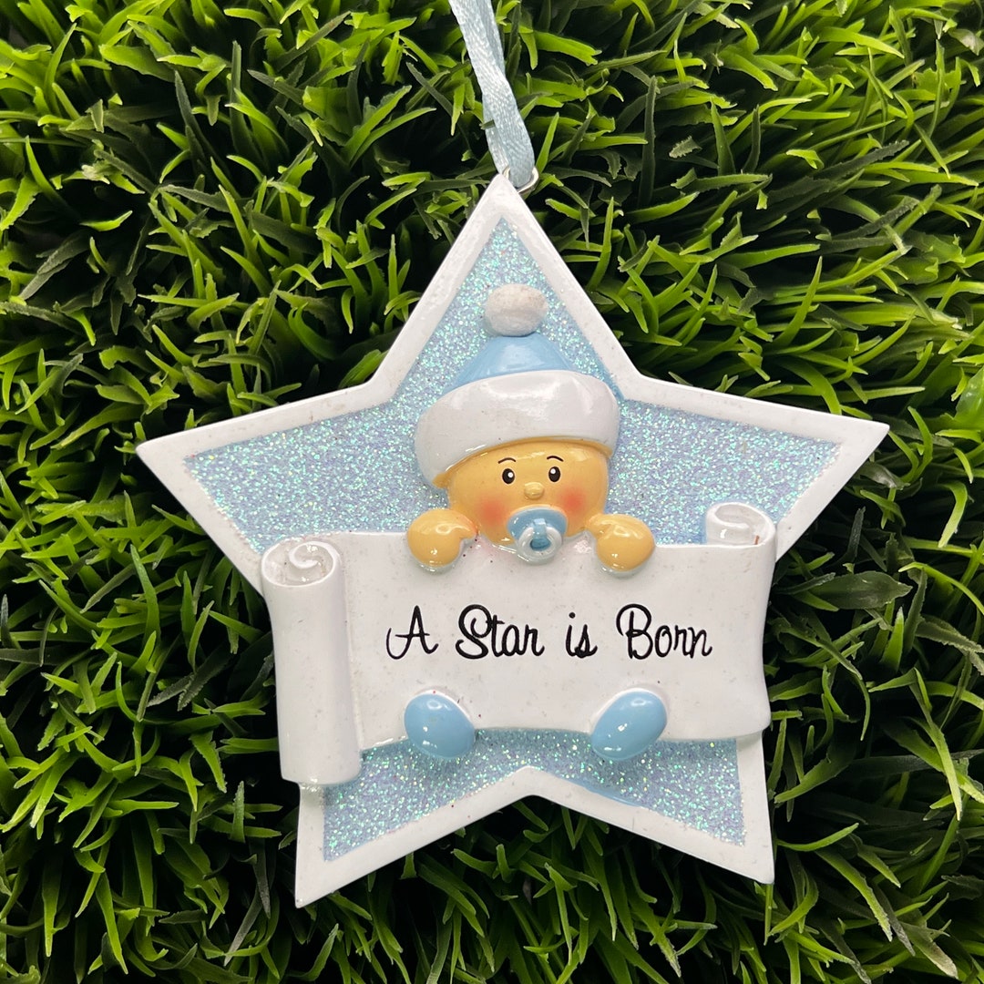 Baby Boy Star is Born / Baby Boy First Christmas / Personalized