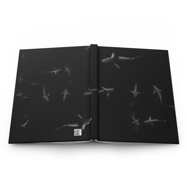 Black Shark Print Hardcover Journal Matte image 6