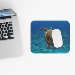 Sea Turtle Print Mouse Pad (Rectangle)