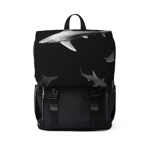 Shark Print Backpack