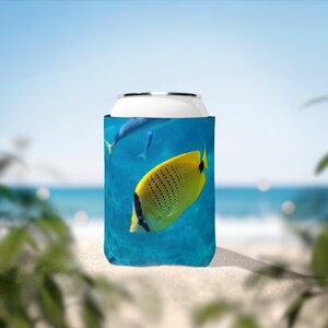 Tropical Fish Can Cooler Sleeve