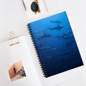 Hammerhead Shark Spiral Notebook - Ruled Line