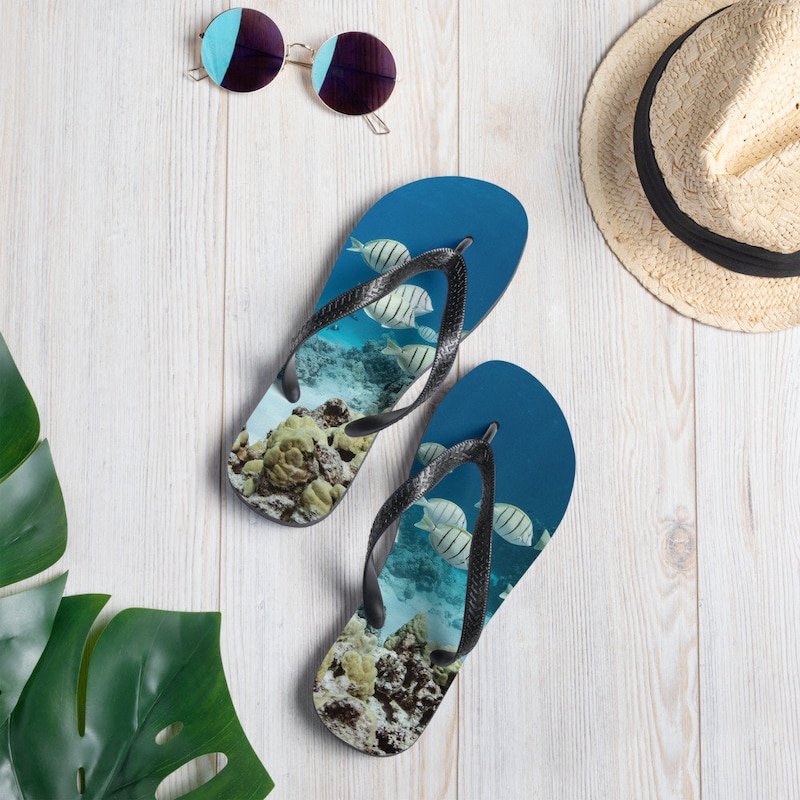 Fish Flipflops - Etsy