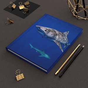 Tiger Shark Print Hardcover Journal Matte