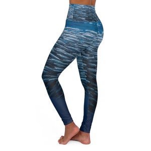 Baitball, Sardine Print High Waisted Yoga Leggings