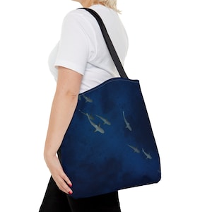 Shark Print Tote Bag (AOP)