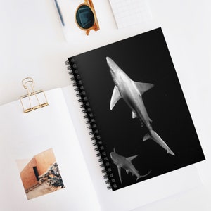 Shark Print Spiral Notebook - Ruled Line