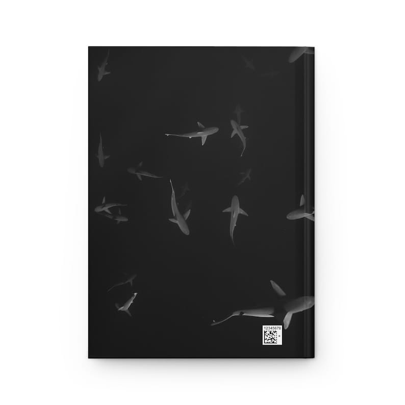Black Shark Print Hardcover Journal Matte image 3