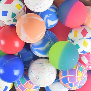 Rubber Bouncy Balls/Premium Rubber Balls/45mm mix Set of 10