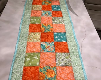 Quilted Handmade  Table Runner.