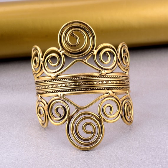 African Style Upper Arm Bangle Cuff Bracelet Jewelry, Gold Mandala Arm Band, Armlet, Brass Arm Cuff, Arm Band, Adjustable Arm Cuff - Etsy African Style Upper Arm Bangle Cuff Bracelet Jewelry, Gold Mandala Arm Band, Armlet, Brass Arm Cuff, Arm Band, Adjustable Arm Cuff - Etsy