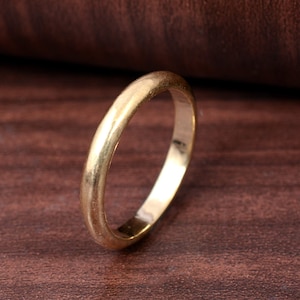 Brass Stacking Ring: Chunky Rounded Band
